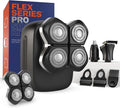 Freebird Electric Head & Body Hair Shaver - Mens Cordless Waterproof Razor with Rotary Blades (FlexSeries Pro, Shaver Kit + One Blade Refill)