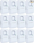 UltraPro Personal Security Window and Door Alarm, 12 Pack, DIY Protection, Burglar Alert, Wireless Chime/Alarm, Easy Installation, Home Security, Ideal for Home, Garage, Apartment, White, 45989