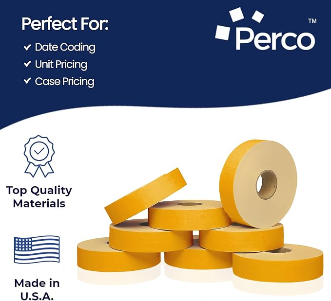 Pricing Labels for Monarch 1131 Fluorescent Orange - 160,000 Labels w/ 64 Rolls Value Pack, 8 Sleeves - Made in USA