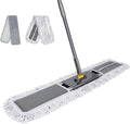 Masthome 36" Commercial Mop, Heavy Duty Industrial Floor Mop with 2 Microfiber Pads, 60" Adjustable Large Dust Mop,Wet Dry Flat Mops for Office Garage Warehouse Factory Mall