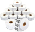Aegis Adhesives - 1.25" X 1" Direct Thermal Printer Labels (15600 Count, 12 Rolls) - Barcode Stickers, SKU Labels, Product Identification - Compatible With Zebra Desktop Printers, NOT Rollo Compatible
