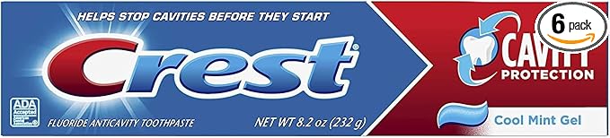 Crest Toothpaste Cavity Protection Cool Mint Gel (Pack of 6)
