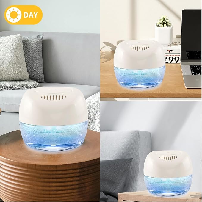 Purifier Air Washer, Air Fresher Aroma Diffuser for Home, Office, Air Purifier with Night Light (White)