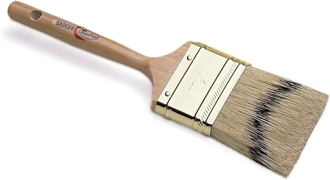 REDTREE 10041 Badger Fine Finish Natural Bristle Paint Brush - 2-1/2"
