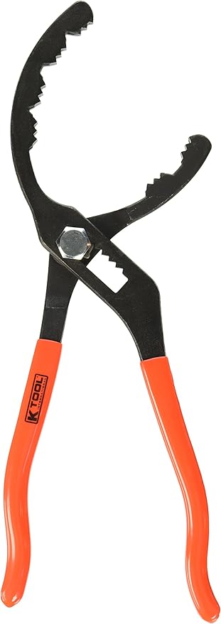 K Tool International 73620 Self Adjusting Filter Tool, Spring Action Design, Heavy Duty Forged Handles, Textured Grip, Made in USA, Automotive Service for Oil Filters