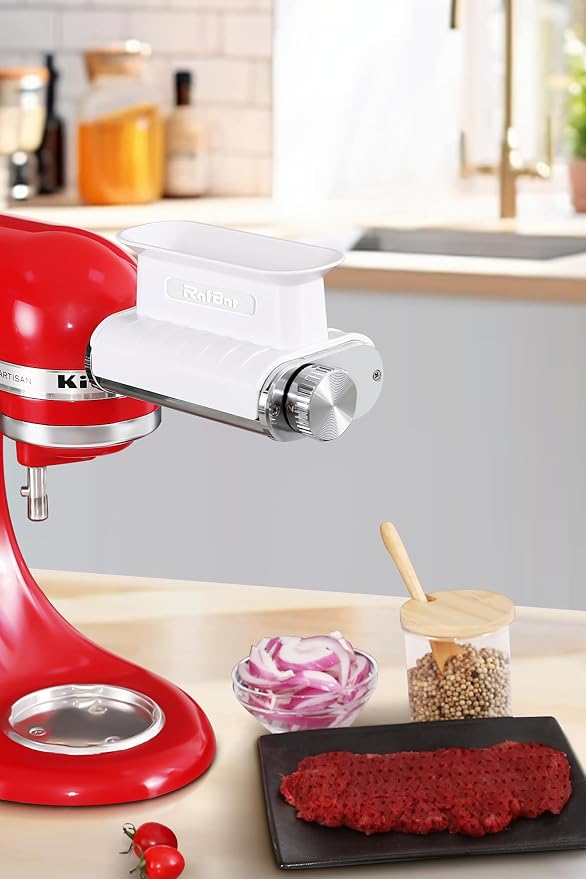 Meat Tenderizer Attachment for KitchenAid Mixer, 3 Thickness Settings | Fits KitchenAid Stand Mixers: Tenderizes beef, pork, lamb & venison — deeper marinade for juicier results