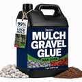 Teexpert Rock Glue for Landscaping: 1 Gallon Dry-Clear Mulch Binder Water-Based Landscape Gravel Adhesive for Pea Gravel, Lock Stones, Rubber Mulch, Wood Chips in Place, Garden Beds, Walkways & Patios