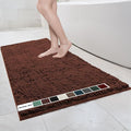 Muddy Mat® | Chenille Bathroom Rugs Quick Dry Microfiber Mats Non Slip Washable, Extra Thick, Soft and Highly Absorbent Bath Mats for Bathroom, Kitchen, and Shower Floor - Brown 36"x60"