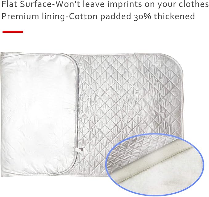Ironing Mat,Extra Large Thickened Ironing Blanket Portable Ironing Pad | (47.25 x 21.55 inch) Double-Side Using Isolate Heat Pad Table Top Countertop,Great Replacement for Ironing Board