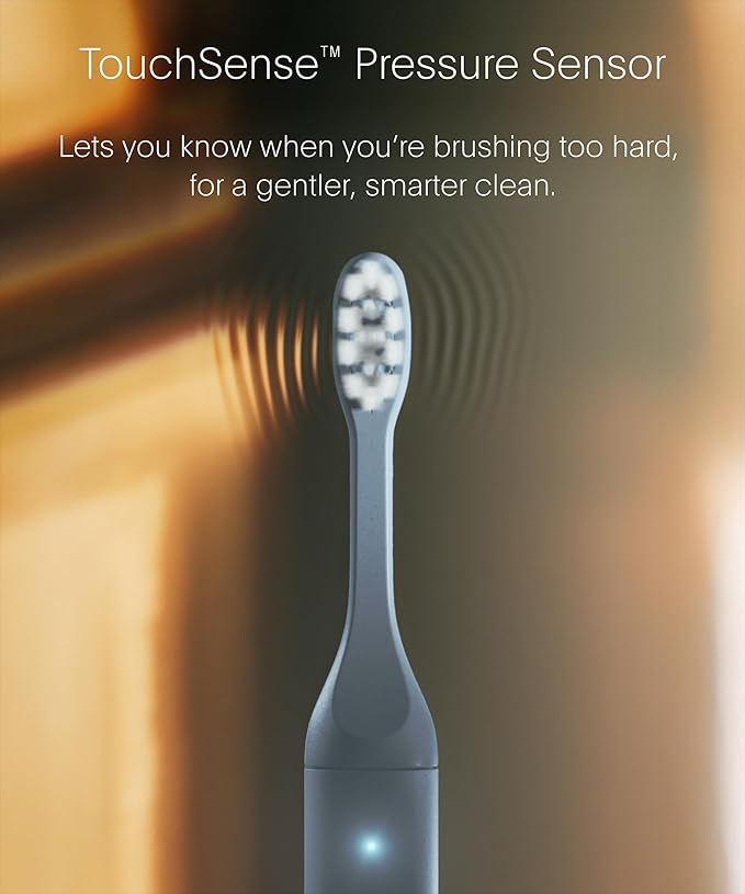 SURI 2.0 New Sonic Electric Toothbrush with Pressure Sensor | 1 Month+ Battery | Electric Toothbrush for Adults | Travel Toothbrushes | Tooth Brush | Blue