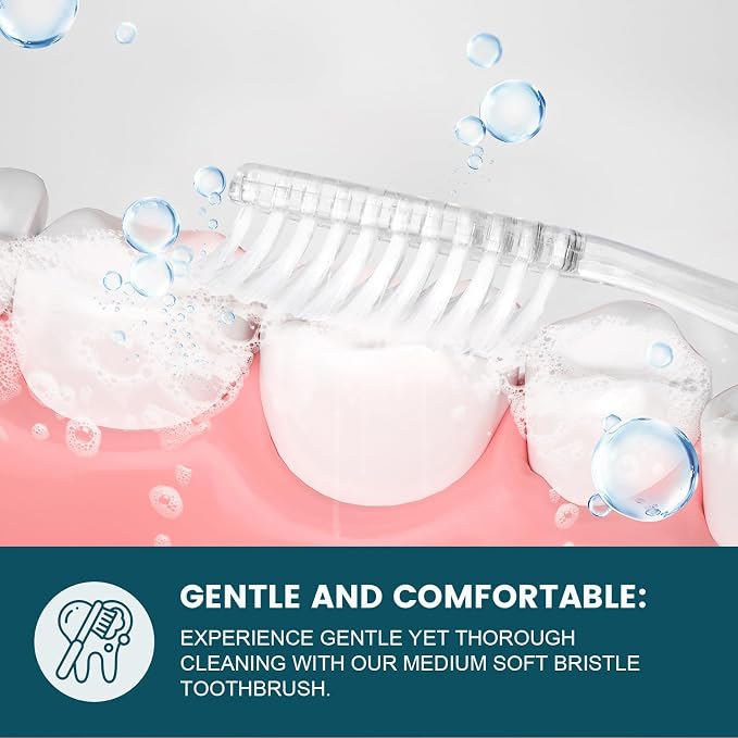 Navona 100 PCS Travel Toothbrush and Toothpaste Set, Travel Toothpaste, Bulk Toothpastes, Individually Wrapped Bulk Toothbrush, Ergonomics Handle,Medium Soft Bristle, Perfect for Hotel