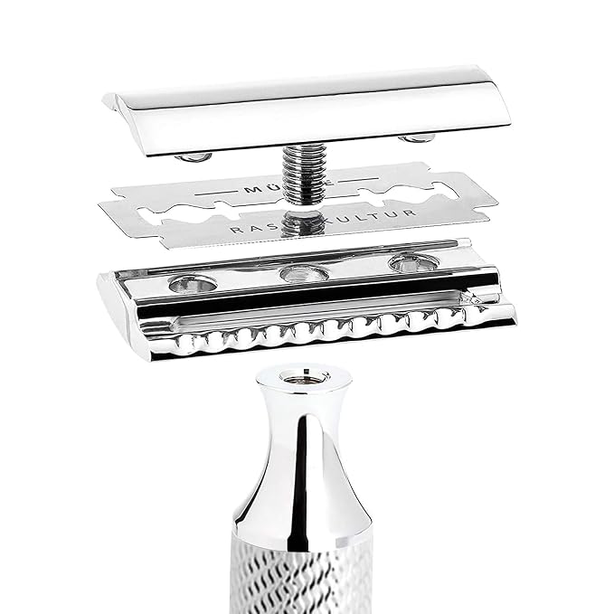 MÜHLE TRADITIONAL R89 Double Edge Safety Razor (Closed Comb) | Perfect for Everyday Use | Barbershop Quality Close Smooth Shave | Luxury Razor for Men