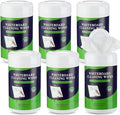 Threlaco 6 Pack Dry Erase Wipes 600 pcs Whiteboard Cleaning Wipes Wet Whiteboard Cleaner Classroom Teacher Supplies, 100 pcs Per Canister