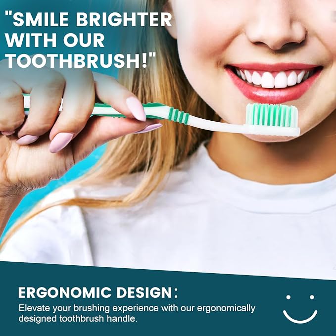 Navona 200 PCS Disposable Toothbrush with Toothpaste Bulk, Travel Toothpaste, Bulk Toothpastes, Individually Wrapped Bulk Toothbrush, Ergonomics Handle,Medium Soft Bristle, Perfect for Travel, Hotel