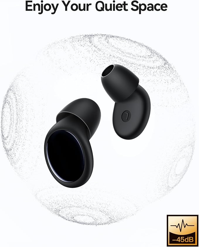45dB Ear Plugs for Sleeping Noise Cancelling Ear Plugs for Noise Reduction & Snoring, Concerts, Earplugs for Sleep,Sider Sleepers Airplane, Silicone Earplugs Reusable