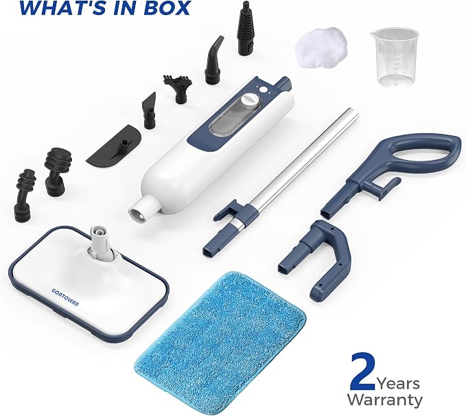 GOATCLEAN® 11-in-1 Steam Mop, 212°F Powerful Handheld Steam Cleaner for Home, Multi-Purpose Floor Steamer for Hardwood Floors, Tile, Carpet & Wall, Chemical-Free Cleaning with 22.9FT Cord