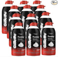 Gillette Foamy Regular Shaving Cream, Pack of 12, 11 oz each