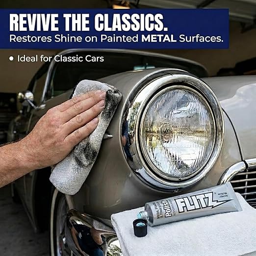 Flitz Multi-Purpose Metal Polish Paste - 1.76oz Tube of USA-Made Chrome Polish - Works on Stainless Steel, Aluminum, Plastic, Jewelry and Cars - Non-Abrasive Cleaner & Rust Remover (20 Pack)