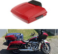 Advanblack Road Glide Tour Trunk Pack Billiard Red Razor Tour Trunk Pack Backrest Pad for '97-'25 Harley Touring Road King Street Glide Electra Glide CVO models