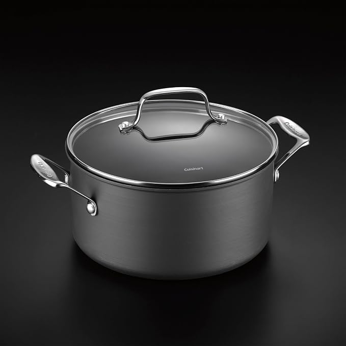 Cuisinart Chef's Classic 6-Quart PURELYCERAMIC™ Nonstick PFAS Free Hard-Anodized, Stockpot with Cover, 644C-24