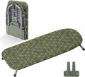 Xabitat Foldable Tabletop Ironing Board, Green | Portable tabletop design, foldable frame, heat-resistant cover, space-saving storage