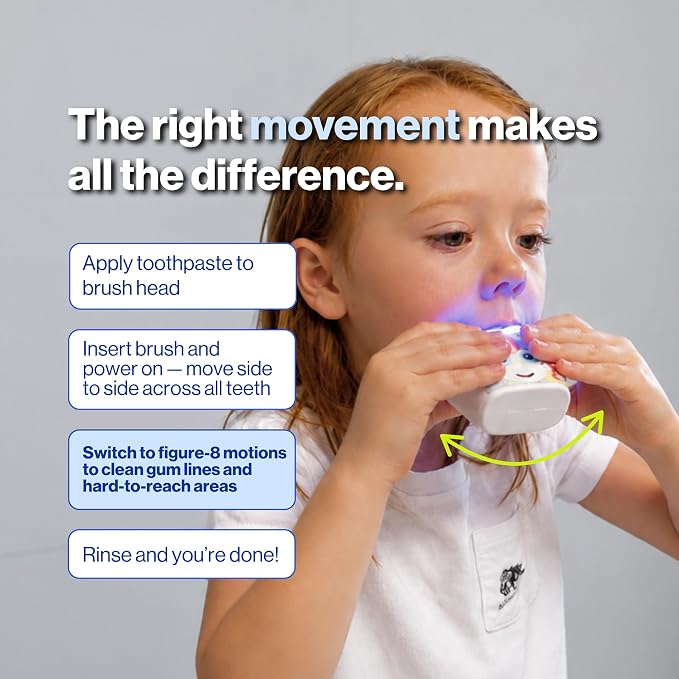 autobrush Kids U-Shaped Electric Toothbrush, ADA Accepted, Ages 3-5