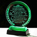 Gifts for Brother from Sister Crystal Brother Keepsake with LED Light Base Brother Gifts for Graduation Fathers Day Wedding Christmas