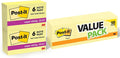 Post-it Super Sticky Notes, 3 in x 5 in & 3 in x 3 in, 12 Pads & 18 Pads, Canary Yellow, 2X The Sticking Power, Recyclable