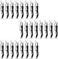 24 PCS Waiter Corkscrew Wine Opener Bulk,70 g Heavy Duty Wine Keys | 70g (2.47 oz),Bulk Wine Bottle Opener,Stainless Steel Double Hinged Wine Key for Serves,Bartenders (Black)