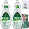 Ultra Palmolive Hypoallergenic Pure Clear Dish Soap, Unscented, 32.5 Fl Oz (Pack of 2) bundled with Heay Duty Scotch Brite Sponge