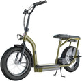 Razor EcoSmart Cargo Adult Electric Utility Scooter with Convertible Rack and Storage System, 1000W Motor, 5 Speeds, 16” Wheels, LED Display, Green