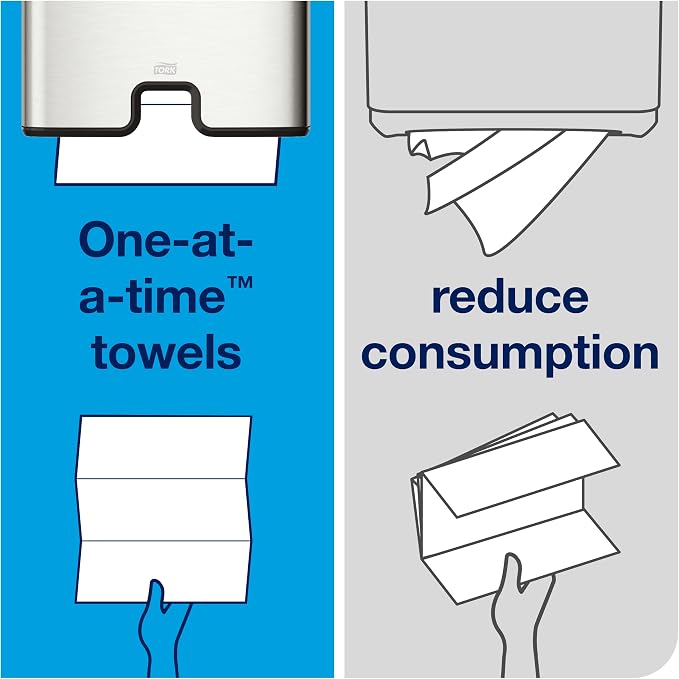 Tork Multifold Hand Towel, Natural, 100% recycled, FSC certified, Compatible with H2 Dispensers, 16 packs x 250 sheets (MK520A) | 1-Ply Paper, 100% Recycled Fiber, 250 Per Bundle, H2 Dispenser Compatible, Touch Free Dispensing, 9.5 x 9.1 in