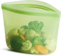 Stasher Premium Reusable Silicone Food Storage Bowl, Green, 4-Cup | Food-Safe Silicone, Freezer, Sous Vide, Microwave, Dishwasher, Oven Safe, Meal Prep, Lunch Container, BPA-Free, Eco-Friendly