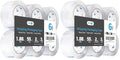 Art3d 6 Rolls Carton Sealing Tape Heavy Duty, Clear Packing Tape, 1.88" x 55 yds, 2 mil Thick, (Pack of 2)