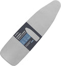 VividPaw Ironing Board Cover and Pad, Standard Size 15x54, Thick Padding, Elastic Edge, Silicone Coated, Resist Scorching, Adjustable Fastener, Heavy Duty Padded Iron Board Covers (Grey)