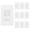 ENERLITES Light Switch Timer, for Bathroom Exhaust Fans, 1-5-10-15-20-30 Min Neutral Required Countdown Timer Switch, UL Listed, White, 10 Pack