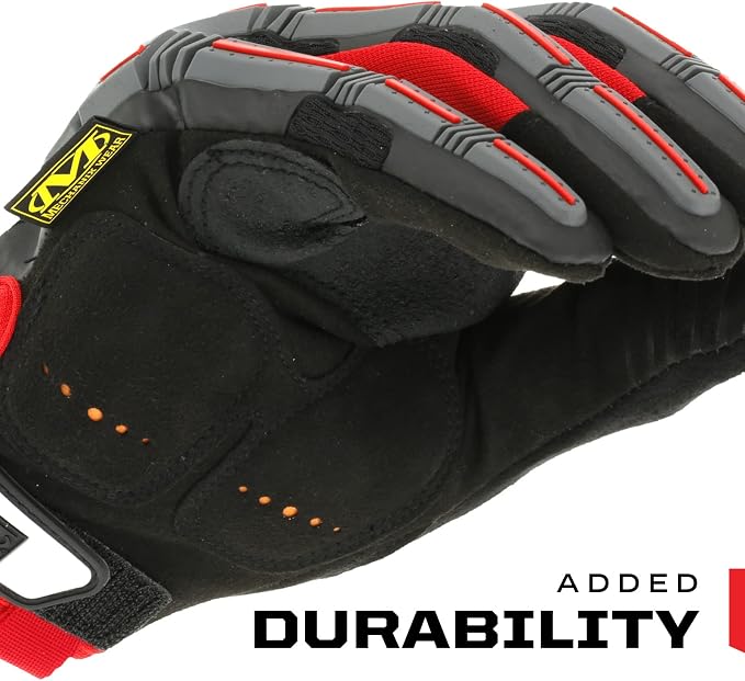 Mechanix Wear M-Pact Impact Resistant Work Gloves - Durable Safety Gloves for Men - Touchscreen Capable - Machine Washable - Breathable - XX-Large - Red/Black