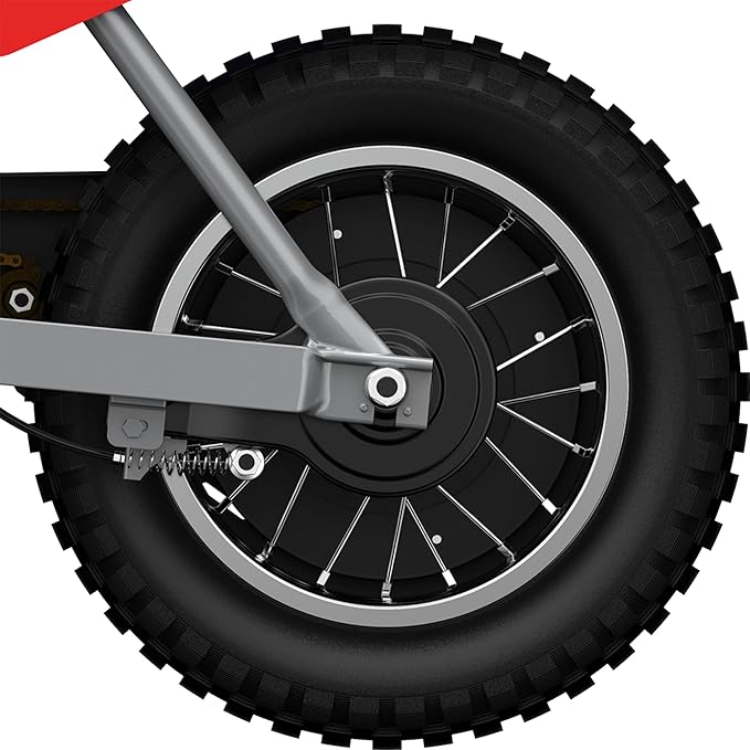 Razor MX350 Dirt Rocket Electric Bike for Kids Ages 8+, 140 lb Max Weight, Red – 24V Battery, Up to 14 Mph, 30-Min Ride Time on High Speed, Twist-Grip Throttle, Spoked Wheels w/ 12” Pneumatic Tires