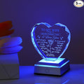 ZHSHWAT Gifts for Wife, Crystal Multicolor Nightlight Gifts for Wife from Husband, Romantic Anniversary, Valentines Day, Christmas Birthday Gifts for Wife