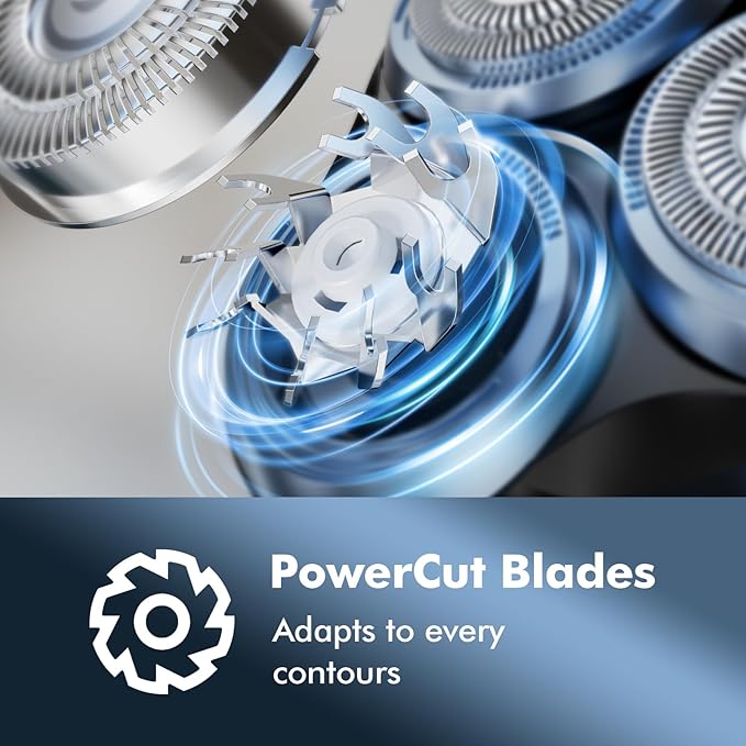 5D Electric Razor for Men:IPX7 Waterproof Wet or Dry | Rotary Electric Shavers for Men - LED Display - USB-C 2-Hour Fast Charge for Travel - Precise Blades & Pop-up Trimmer