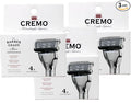 Cremo Astonishingly Superior Barber Grade Razor Refill Cartridges, 4 ct (Pack of 3)