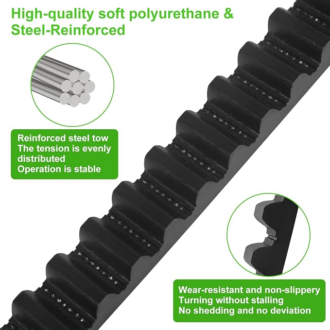 41A5434-11 Drive Belt 234'' for 7FT Garage Door Stable and Quiet Belt Replacement Compatible with Chamberlain Liftmaster Craftsman Sentex Whisper Openers (41A5434-11A 7FT Garage Door Belt)