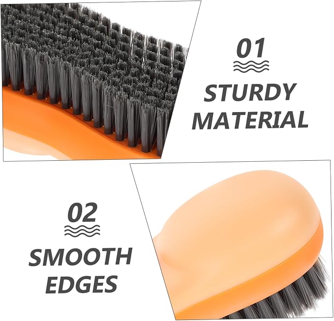 5pcs Laundry Brush Cleaning Scrub Brush Scrub Brush for Cleaning Lovely Scrub Brush Comfortable Grip Brush Shoe Washing Brush Laundry Cleaning Brush Shoes Scrub Brush Orange Step/1235