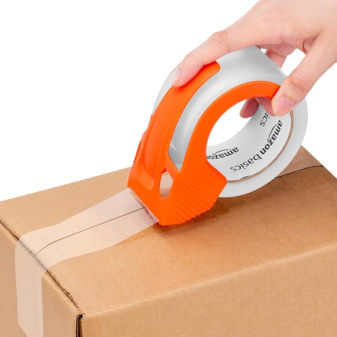 Amazon Basics Packaging Tape for Shipping, Moving, Storing and Sealing, Clear, 1.88 in x 54.6 yds, 36-Pack