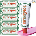 EUTHYMOL Original Pink Toothpaste, Fluoride-Free | 3.7 fl oz*5 (5 Pack) | Fluoride-Free Toothpaste for Sensitive Teeth & Gum. Bad Breath, Cavity Prevention, 12-Hour Long Lasting Freshness