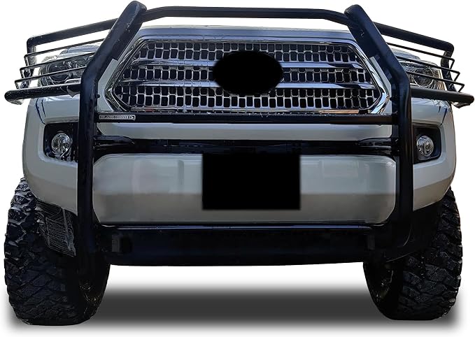 Black Horse Grille brush Bumper Guard Modular Black Compatible with 2016-2023 Toyota Tacoma-17A096402MA