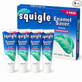 Squigle Enamel Saver Toothpaste (Canker Sore Prevention & Treatment) Prevents Cavities, Perioral Dermatitis, Bad Breath, Chapped Lips - 4 Pack