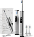 M23 Travel Electric Toothbrush for Adults, Retractable Portable Sonic Toothbrush, Aluminum Body, 30-Day Battery, Universal USB-C Charging, IPX7 Waterproof, Compact Travel Size Toothbrush