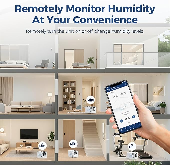 ALORAIR Smart Wi-Fi Crawl Space Dehumidifier 120 PPD - APP Control, Energy Star 2026, Auto-Defrost Crawlspace Dehumidifiers for Basement & Commercial Use