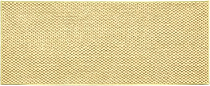 TYUU Bathroom Runner Rug, Long Bath Mat Washable Thin Quick Dry Low Pile Bathroom Runner Rugs 24 x 60 Non Slip, Yellow 24"x60"